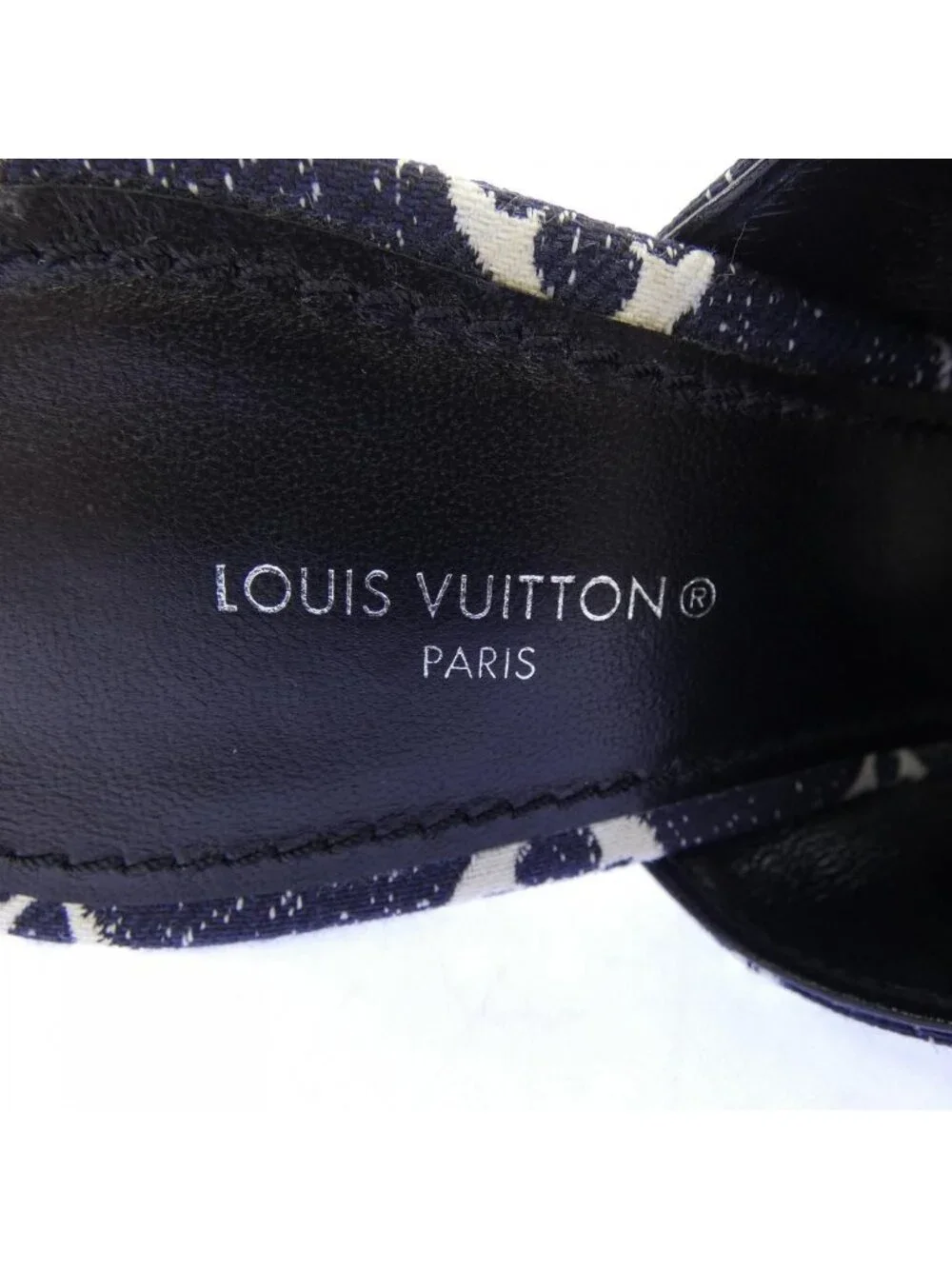 Louis Vuitton Monogram Denim Silhouette Line Sandals